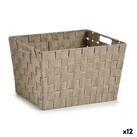 Cesto da Roupa Bege Tecido 10 L 25 x 20 x 35,5 cm (12 Unidades) de Kipit, Cestos para fornos rebatíveis - Ref: S3625816, Preç...