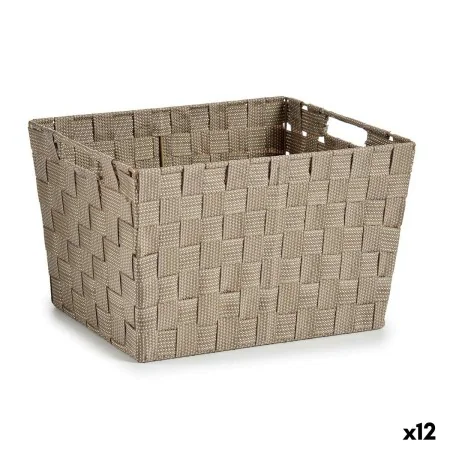 Laundry Basket Beige Cloth 10 L 25 x 20 x 35,5 cm (12 Units) by Kipit, Laundry Baskets - Ref: S3625816, Price: 59,39 €, Disco...