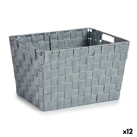 Cesto da Roupa Cinzento Tecido 10 L 25 x 20,5 x 35 cm (12 Unidades) de Kipit, Cestos para fornos rebatíveis - Ref: S3625817, ...