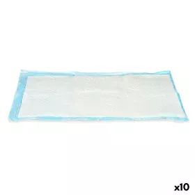 Empapador 40 x 60 cm Azul Blanco Papel Polietileno (10 Unidades) de Mascow, Pañales y alfombras sanitarias - Ref: S3625829, P...