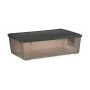 Storage Box with Lid Stefanplast Elegance Grey Plastic 30 L 38,5 x 17 x 59,5 cm (6 Units) by Stefanplast, Storage boxes and c...