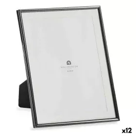 Cadre photo Verre Noir Acier (12 Unités) de Gift Decor, Cadres muraux et de table - Réf : S3625845, Prix : 47,92 €, Remise : %