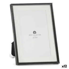 Marco de Fotos Cristal Negro Acero (12 Unidades) de Gift Decor, Marcos de pared y mesa - Ref: S3625847, Precio: 27,71 €, Desc...