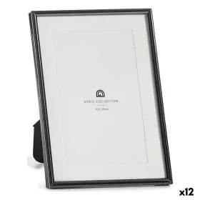 Photo frame Crystal Black Steel (12 Units) by Gift Decor, Table and wall frames - Ref: S3625847, Price: 27,27 €, Discount: %