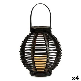 Farol LED Marrón Plástico 21 x 23,7 x 21 cm (4 Unidades) de Ibergarden, Farolas - Ref: S3625863, Precio: 69,13 €, Descuento: %