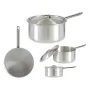 Saucepan with Lid Ø 24 cm Silver Aluminium 5 L (10 Units) by Kinvara, Saucepans - Ref: S3625864, Price: 106,07 €, Discount: %