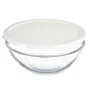 Panier-repas rond avec couvercle Chefs Blanc 1,7 L 21 x 9 x 21 cm (4 Unités) de Pasabahce, Stockage des aliments - Réf : S362...