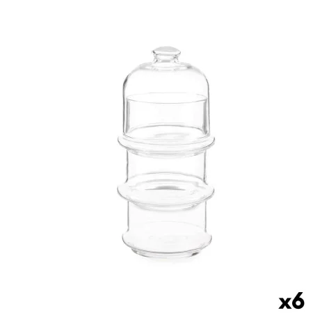 Vaso Patisserie Cioccolatini Trasparente Vetro 10 x 25 x 10 cm (6 Unità) di Pasabahce, Conservazione di alimenti - Rif: S3625...