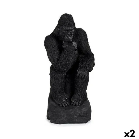 Figura Decorativa Gorila Negro 20 x 45 x 20 cm (2 Unidades) de Gift Decor, Adornos - Ref: S3625896, Precio: 57,22 €, Descuent...