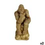 Deko-Figur Gorilla Gold 20,5 x 47 x 23,5 cm (2 Stück) von Gift Decor, Ornamente - Ref: S3625902, Preis: 56,10 €, Rabatt: %