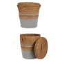 Basket Brown Grey Marine algae 44 x 48 x 44 cm (4 Units) by Gift Decor, Storage boxes and chests - Ref: S3625908, Price: 152,...