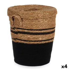 Basket Brown Black Marine algae 36 x 43 x 36 cm (4 Units) by Gift Decor, Storage boxes and chests - Ref: S3625914, Price: 115...