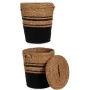 Cesto Castanho Preto Algas marinhas 36 x 43 x 36 cm (4 Unidades) de Gift Decor, Caixas e baús de arrumação - Ref: S3625914, P...