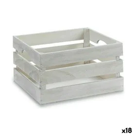 Caja Decorativa Blanco Madera 31 x 16 x 21 cm (18 Unidades) de Gift Decor, Cajas - Ref: S3625920, Precio: 79,24 €, Descuento: %