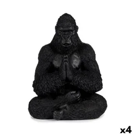 Figura Decorativa Gorila Yoga Preto 16 x 28 x 22 cm (4 Unidades) de Gift Decor, Adornos - Ref: S3625928, Preço: 49,72 €, Desc...