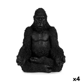 Figura Decorativa Gorila Yoga Negro 19 x 26,5 x 22 cm (4 Unidades) de Gift Decor, Adornos - Ref: S3625931, Precio: 49,72 €, D...