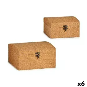 Set of Chests Cork MDF Wood (6 Units) by Gift Decor, Storage boxes and chests - Ref: S3625938, Price: 46,45 €, Discount: %