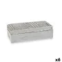 Jewelry box Silver Ceramic 10,2 x 6,3 x 20,5 cm (6 Units) by Gift Decor, Boxes - Ref: S3625955, Price: 30,10 €, Discount: %