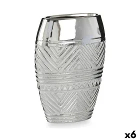 Vase Largeur Argenté Céramique 9,5 x 26,5 x 19,5 cm (6 Unités) de Gift Decor, Vases - Réf : S3625956, Prix : 46,45 €, Remise : %