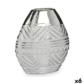 Vase Breite Silberfarben aus Keramik 8 x 19,5 x 17,5 cm (6 Stück) von Gift Decor, Vasen - Ref: S3625964, Preis: 33,48 €, Raba...