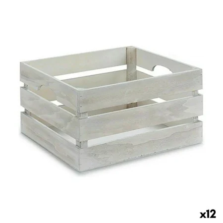 Dekorative Box Weiß Holz 36 x 18 x 26 cm (12 Stück) von Gift Decor, Boxen & Kästen - Ref: S3625972, Preis: 70,46 €, Rabatt: %