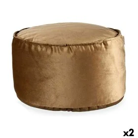 Pouffe Velvet Brown 60 x 39 x 60 cm (2 Units) by Gift Decor, Bean Bags - Ref: S3625978, Price: 46,73 €, Discount: %