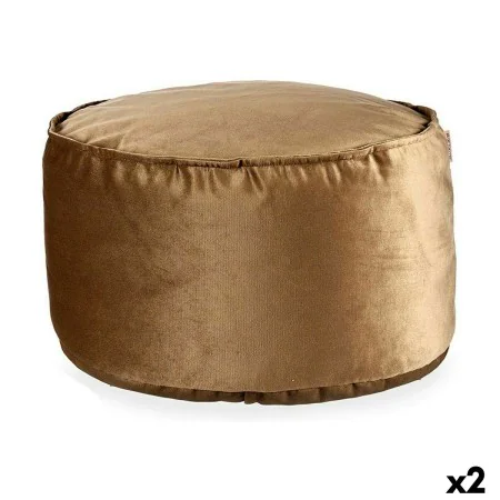 Pouffe Velvet Brown 60 x 39 x 60 cm (2 Units) by Gift Decor, Bean Bags - Ref: S3625978, Price: 47,67 €, Discount: %