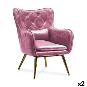 Poltrona Cor de Rosa 68 x 92 x 70 cm (2 Unidades) de Gift Decor, Cadeiras - Ref: S3625984, Preço: 394,45 €, Desconto: %