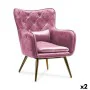 Sillón Rosa 68 x 92 x 70 cm (2 Unidades) de Gift Decor, Sillas - Ref: S3625984, Precio: 394,45 €, Descuento: %