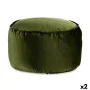 Pouf Velours Vert 60 x 39 x 60 cm (2 Unités) de Gift Decor, Fauteuils poire - Réf : S3625987, Prix : 46,73 €, Remise : %