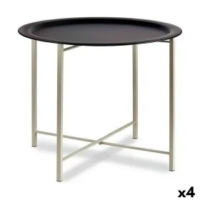 Mesa auxiliar Blanco Negro Metal 62 x 48,5 x 62 cm (4 Unidades) de Gift Decor, Mesas - Ref: S3625990, Precio: 115,51 €, Descu...