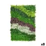 Kit de Jardín Vertical Flores Campo Multicolor Plástico 100 x 5 x 150 cm (8 Unidades) de Ibergarden, Arbustos artificiales y ...