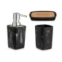 Conjunto de Banho Preto Bambu Plástico (8 Unidades) de Berilo, Jogos de acessórios para casa de banho - Ref: S3626011, Preço:...