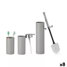 Bath Set Grey Plastic (8 Units) by Berilo, Bathroom Accessory Sets - Ref: S3626015, Price: 83,57 €, Discount: %