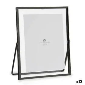 Cadre photo Noir Métal verre Plastique 18,5 x 1 x 23 cm (12 Unités) de Gift Decor, Cadres muraux et de table - Réf : S3626024...