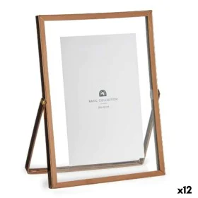 Cornice Portafoto Rame Metallo Vetro Plastica 15,5 x 1 x 20,7 cm (12 Unità) di Gift Decor, Cornici da parete e da tavolo - Ri...