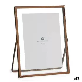 Cadre photo Cuivre Métal verre Plastique 18,5 x 1 x 23 cm (12 Unités) de Gift Decor, Cadres muraux et de table - Réf : S36260...