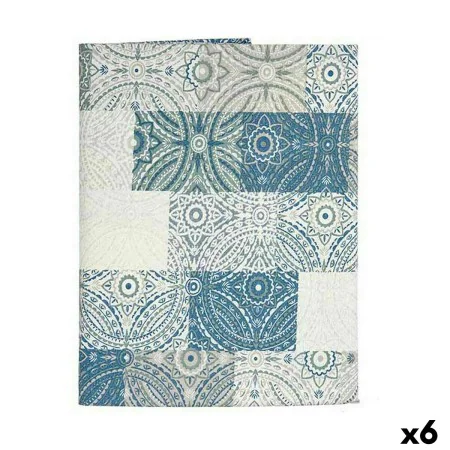 Nappe toile Antitaches Carrelage 140 x 180 cm Bleu (6 Unités) de Kinvara, Accessoires de fête - Réf : S3626050, Prix : 71,70 ...