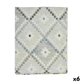 Nappe toile Antitaches Losanges 140 x 180 cm Bleu (6 Unités) de Kinvara, Accessoires de fête - Réf : S3626053, Prix : 64,94 €...