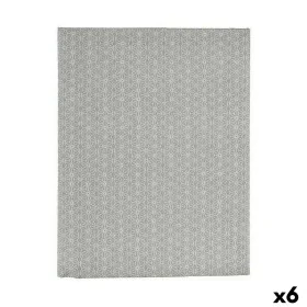 Tablecloth Thin canvas Anti-stain Star 140 x 180 cm Grey (6 Units) by Kinvara, Party items - Ref: S3626057, Price: 64,94 €, D...