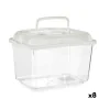 Pecera Con asa Grande Blanco Plástico 7 L 20 x 20 x 30 cm (8 Unidades) de Mascow, Peceras - Ref: S3626061, Precio: 70,19 €, D...