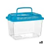 Aquário Com pega Grande Azul Plástico 7 L 20 x 20 x 30 cm (8 Unidades) de Mascow, Aquário - Ref: S3626063, Preço: 68,81 €, De...