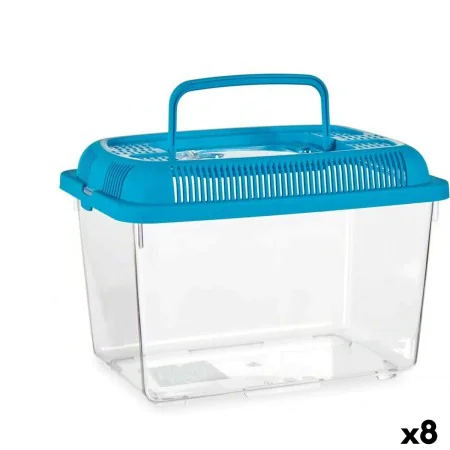 Pecera Con asa Grande Azul Plástico 7 L 20 x 20 x 30 cm (8 Unidades) de Mascow, Peceras - Ref: S3626063, Precio: 70,19 €, Des...