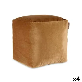 Pouf Velours Beige 30 x 30 x 30 cm (4 Unités) de Gift Decor, Fauteuils poire - Réf : S3626066, Prix : 41,08 €, Remise : %