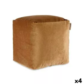 Puff Terciopelo Beige 30 x 30 x 30 cm (4 Unidades) de Gift Decor, Puffs pera - Ref: S3626066, Precio: 41,08 €, Descuento: %