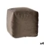 Pouf Velours Gris 30 x 30 x 30 cm (4 Unités) de Gift Decor, Fauteuils poire - Réf : S3626068, Prix : 41,08 €, Remise : %