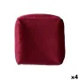 Pouf Velours Bordeaux 30 x 30 x 30 cm (4 Unités) de Gift Decor, Fauteuils poire - Réf : S3626069, Prix : 41,08 €, Remise : %