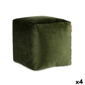 Pouf Velours Vert 30 x 30 x 30 cm (4 Unités) de Gift Decor, Fauteuils poire - Réf : S3626071, Prix : 41,08 €, Remise : %