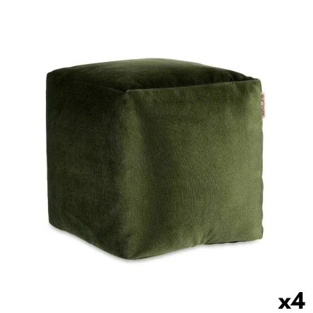 Pouffe Velvet Green 30 x 30 x 30 cm (4 Units) by Gift Decor, Bean Bags - Ref: S3626071, Price: 41,08 €, Discount: %