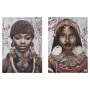 Jeu de 2 tableaux Toile Africaine 70 x 50 x 1,5 cm (6 Unités) de Gift Decor, Impressions sur toile - Réf : S3626078, Prix : 8...